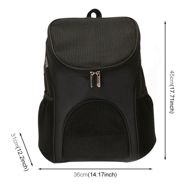 Portable Folding Nylon Breathable Pet Carrier Backpack, Size: 45 x 36 x 31cm - Reluova