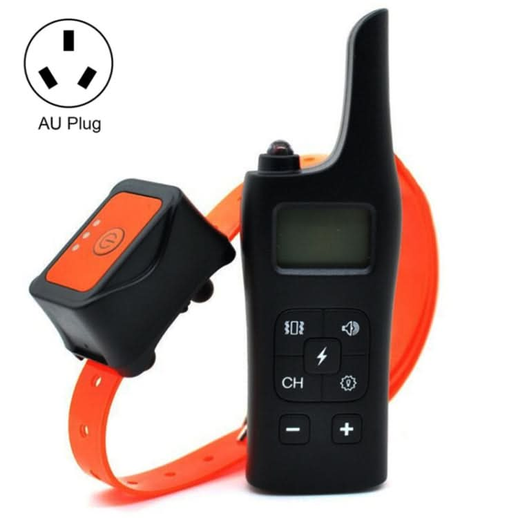 885-2 Rechargeable Training Dogs Stop Barkin Remote Control with 2 Collar Receivers, Support Electric Shock & Vibration & Light & Sound Mode, EU Plug.