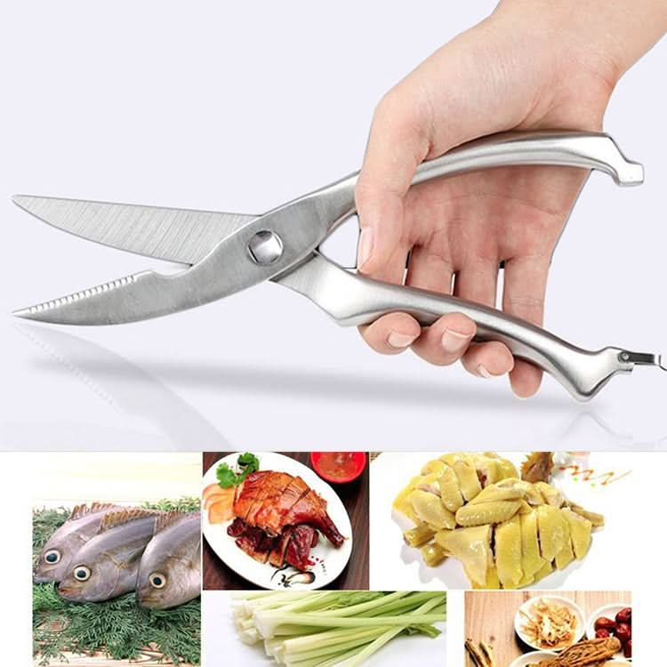 10 inch Kitchen Poultry Fish Chicken Bone Stainless Steel Cutter Cook Gadget Shear, Blister Package - Reluova