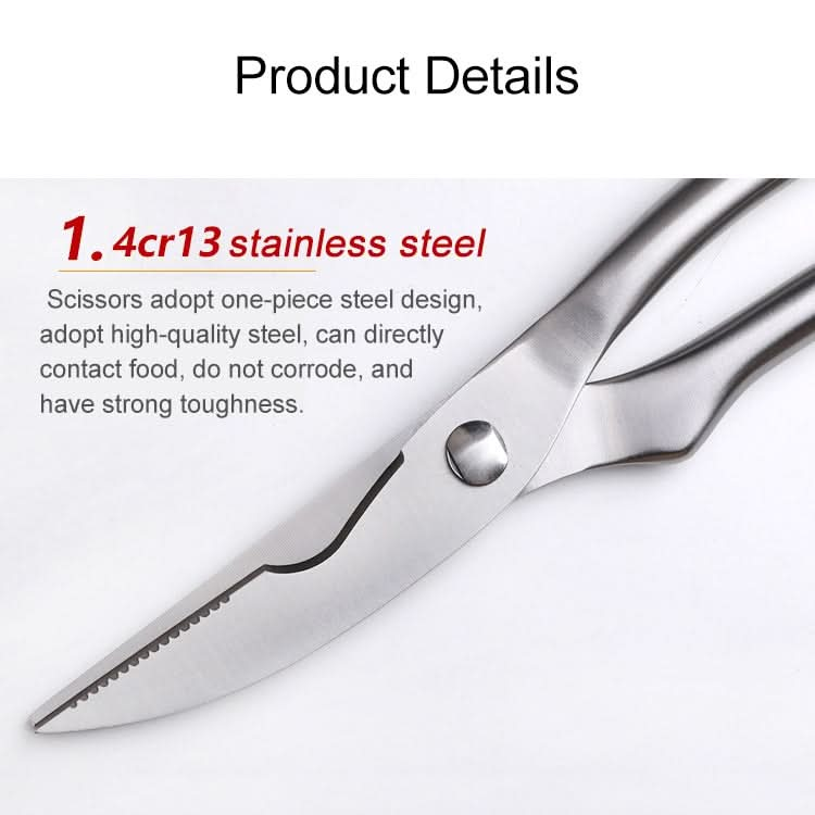 10 inch Kitchen Poultry Fish Chicken Bone Stainless Steel Cutter Cook Gadget Shear, Blister Package - Reluova