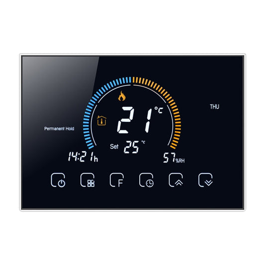 BHT-8000-GA Control Water Heating Energy-saving and Environmentally-friendly Smart Home Negative Display LCD Screen Round Room Thermostat without WiFi My Store