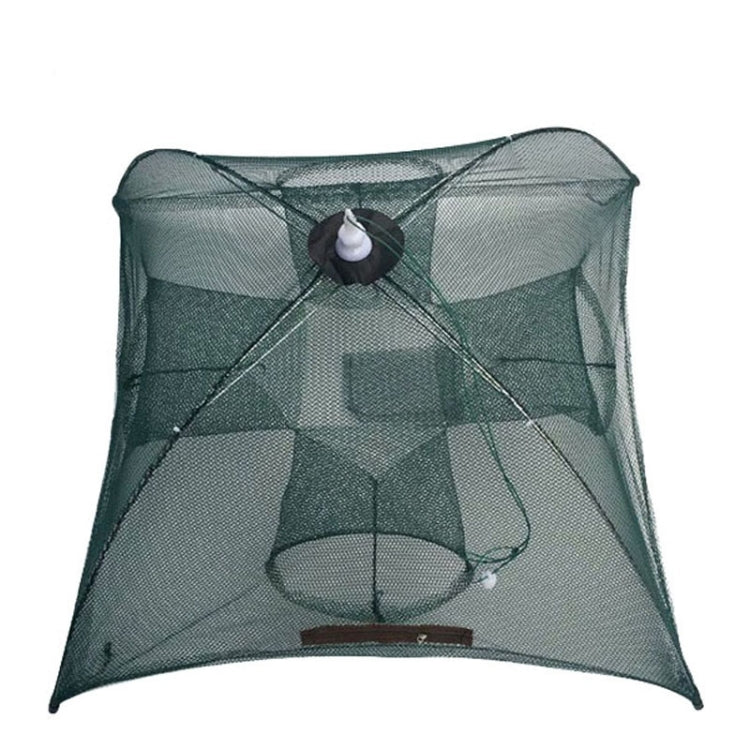 4 Holes Automatic Foldable Fishing Net Nylon Shrimp Crab Minnow Trap Fish Cast Net Fishing Tackle-Reluova