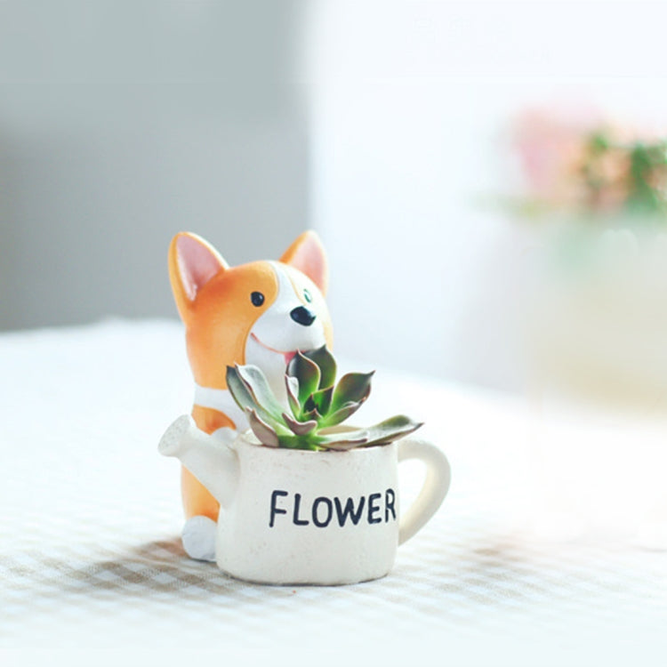 Small Short Leg Kirk Dog Cartoon Multi-meat Plant Pots Office Home Green Plant Ornaments Sitting Position My Store