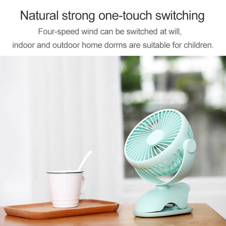 OCUBE D603 4W USB Charging Portable Desktop Fan Clip Fan,  with 4 Speed Control