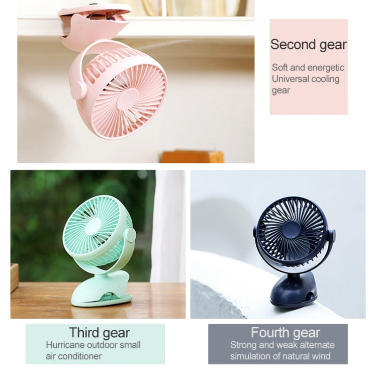 OCUBE D603 4W USB Charging Portable Desktop Fan Clip Fan,  with 4 Speed Control My Store