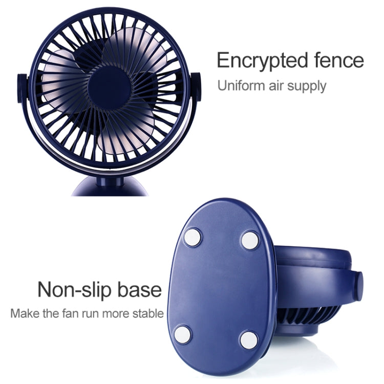 OCUBE D603 4W USB Charging Portable Desktop Fan Clip Fan,  with 4 Speed Control