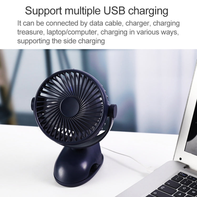 OCUBE D603 4W USB Charging Portable Desktop Fan Clip Fan,  with 4 Speed Control My Store