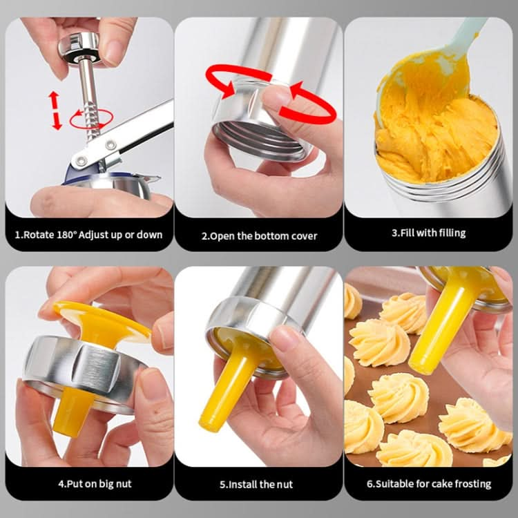 Multifunctional  Household Cookie Biscuit Machine Tool Mold Decorating Mounted DIY Baking with 20 Moulds & 4 Nozzles - Reluova