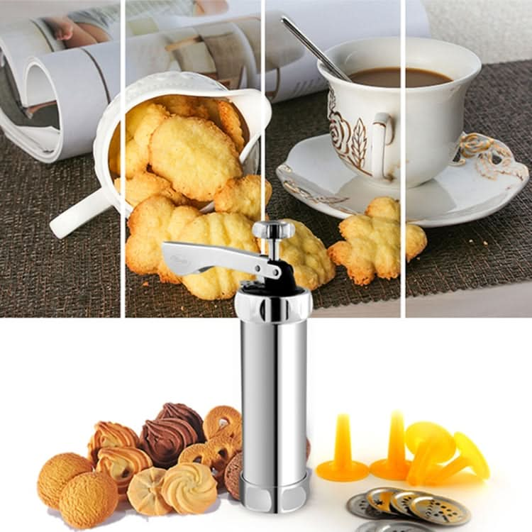 Multifunctional  Household Cookie Biscuit Machine Tool Mold Decorating Mounted DIY Baking with 20 Moulds & 4 Nozzles - Reluova