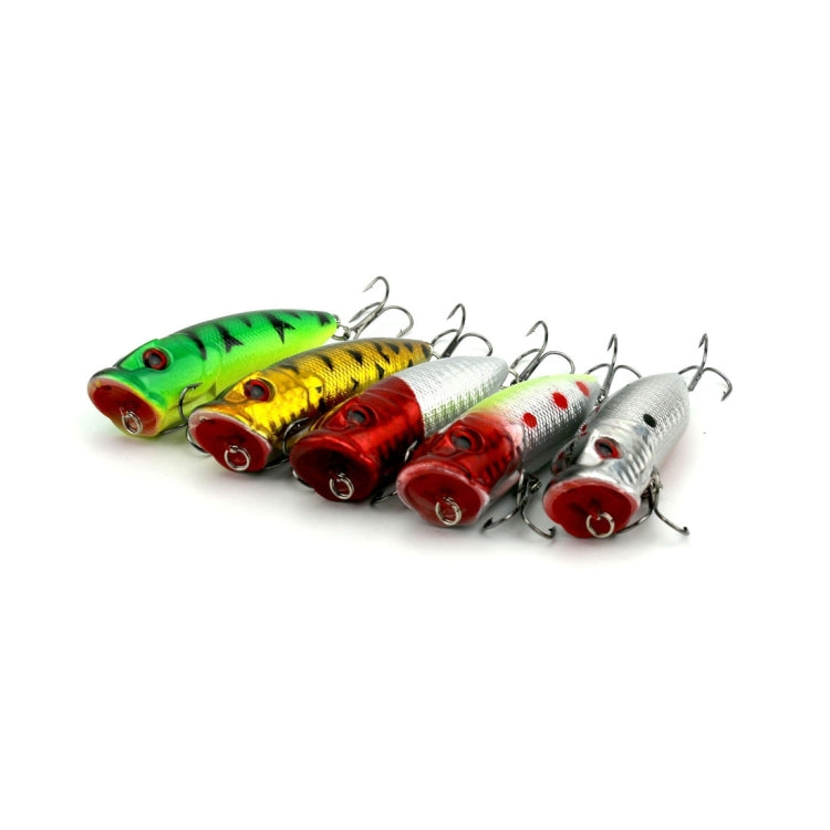 HENGJIA Artificial Popper Fishing Lures Environmentally Friendly Fishing Bait with Hooks, Length: 6.5 cm, Random Color Delivery Reluova