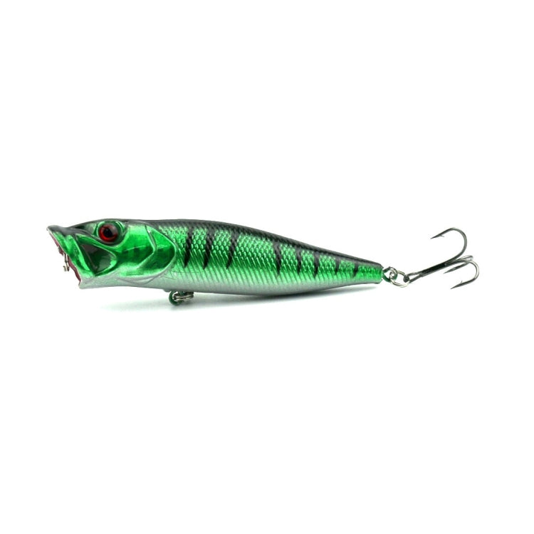 HENGJIA Plastic Artificial Fishing Popper Bionic Lures Environmentally Friendly Fishing Bait with Hooks, Length: 9 cm, Random Color Delivery