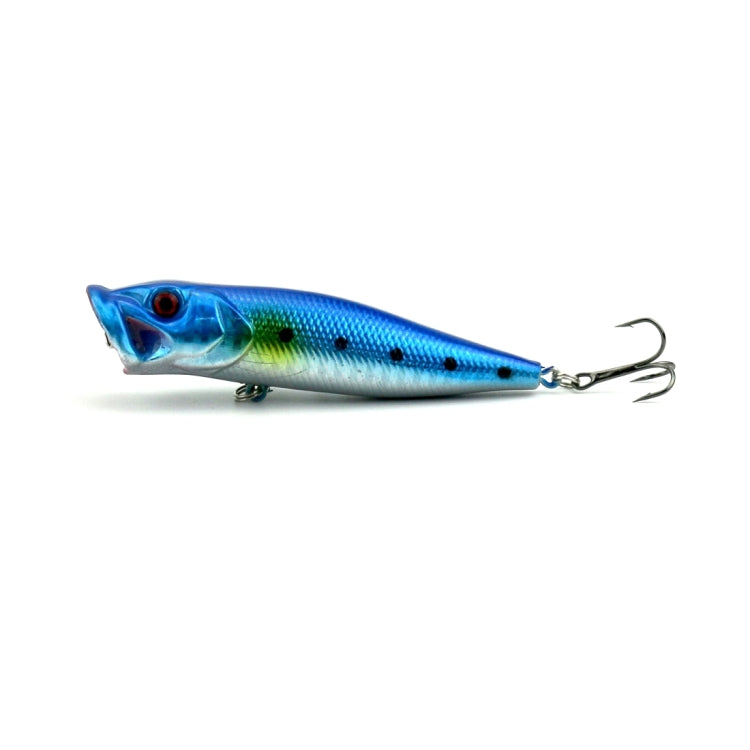 HENGJIA Plastic Artificial Fishing Popper Bionic Lures Environmentally Friendly Fishing Bait with Hooks, Length: 9 cm, Random Color Delivery