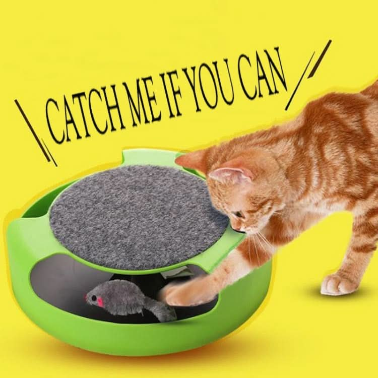 Pet Supplies Cat Plastic Catch the Mouse Interactive Turntable Pet Toys - Reluova