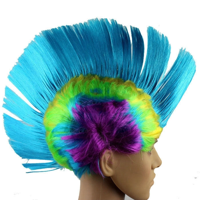 Funny Christmas Halloween Wig Masquerade Headdress Mohawk Hair Comb, Random Color Delivery My Store