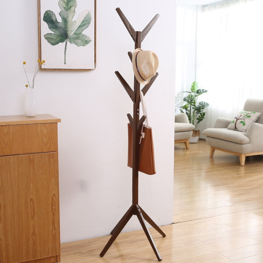 Creative Tree-shaped Solid Wood Floor Hatstand Clothes Hanging Rack,Size: 175x45x45cm Reluova