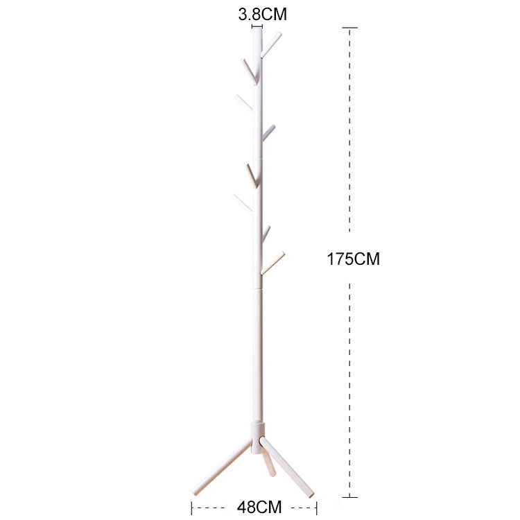 Creative Tree-shaped Solid Wood Floor Hatstand Clothes Hanging Rack,Size: 176x48x48cm Reluova