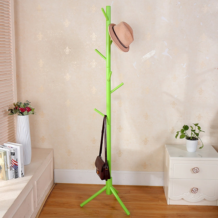 Creative Tree-shaped Solid Wood Floor Hatstand Clothes Hanging Rack,Size: 176x48x48cm Reluova