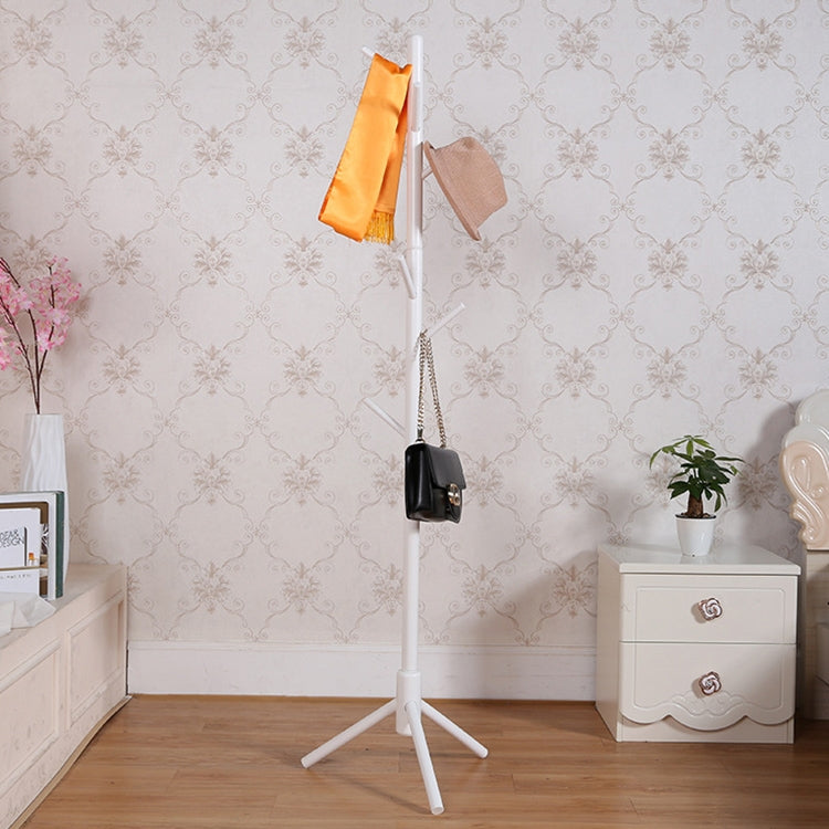 Creative Tree-shaped Solid Wood Floor Hatstand Clothes Hanging Rack,Size: 176x48x48cm Reluova