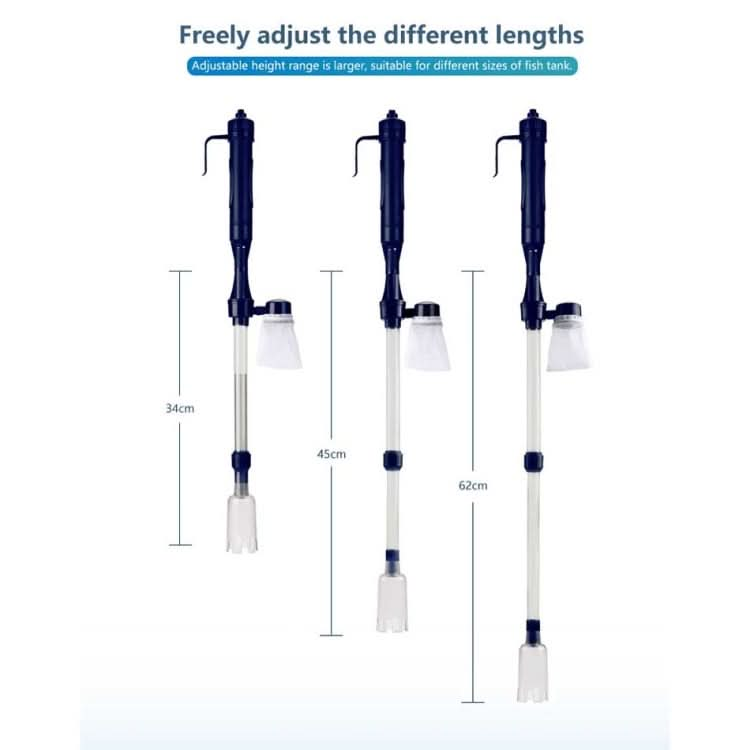 Electric Multi-functional Length Adjustable Fish Tank Cleaning Water Filter - Reluova