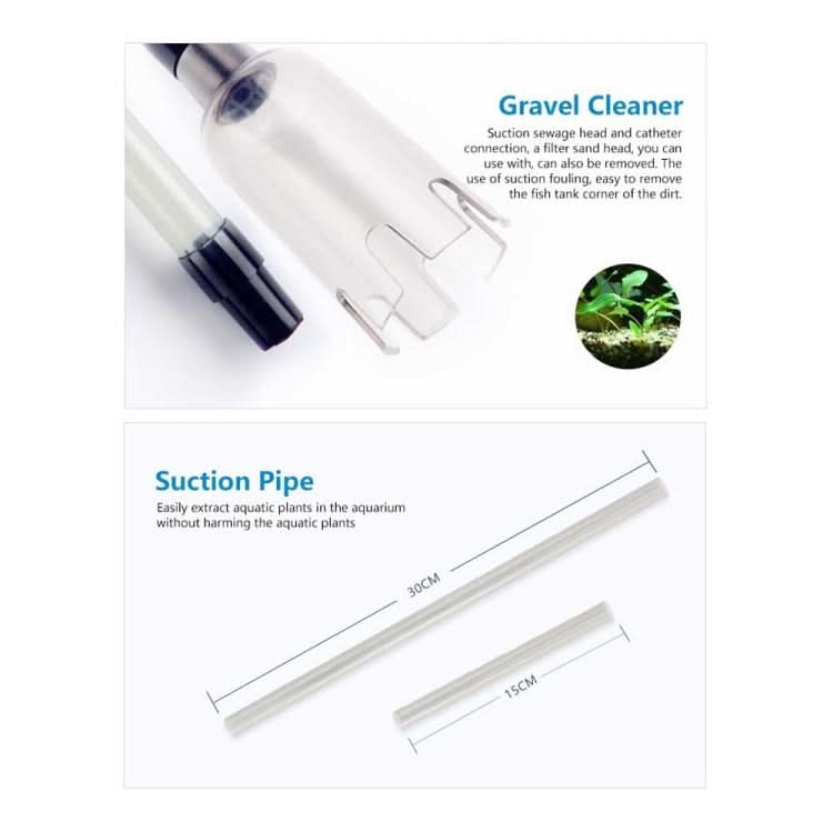 Electric Multi-functional Length Adjustable Fish Tank Cleaning Water Filter - Reluova