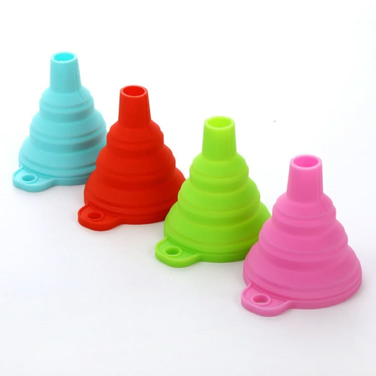 Mini Silicone Foldable Telescopic Funnel Random Color Delivery - Reluova