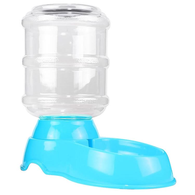 3.5L Pet Gravity Waterer Dogs Cats Plastic Self-Dispensing Gravity Pet Feeder(Blue)-Reluova