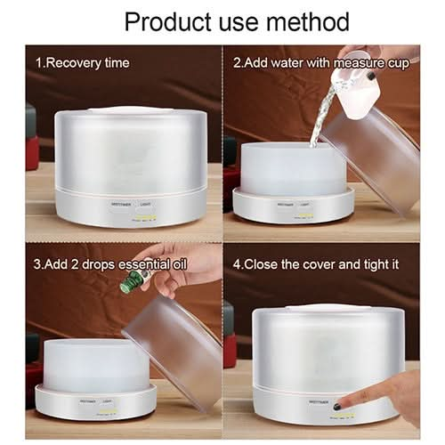 T700 Remote Control Clear White Air Humidifier Automatic Alcohol Sprayer Essential Oil Diffuser Ultrasonic Mist Maker Ultrasonic Aroma Diffuser Atomizer Color LED, Capacity: 700ml, DC 24V, US Plug Reluova