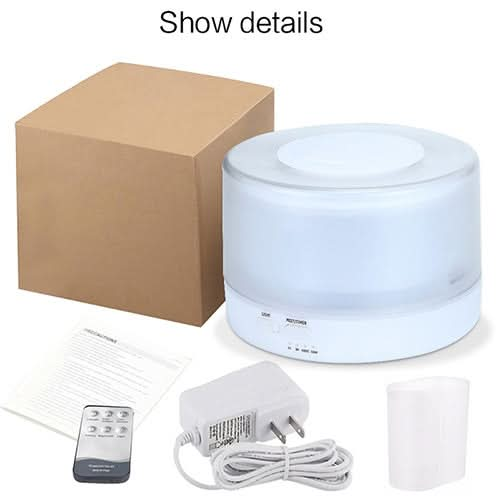 T700 Remote Control Clear White Air Humidifier Automatic Alcohol Sprayer Essential Oil Diffuser Ultrasonic Mist Maker Ultrasonic Aroma Diffuser Atomizer Color LED, Capacity: 700ml, DC 24V, US Plug Reluova