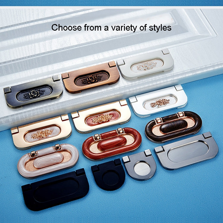 1052-64 Simple European Furniture Drawer Hidden Buckle Handle (Brushed)