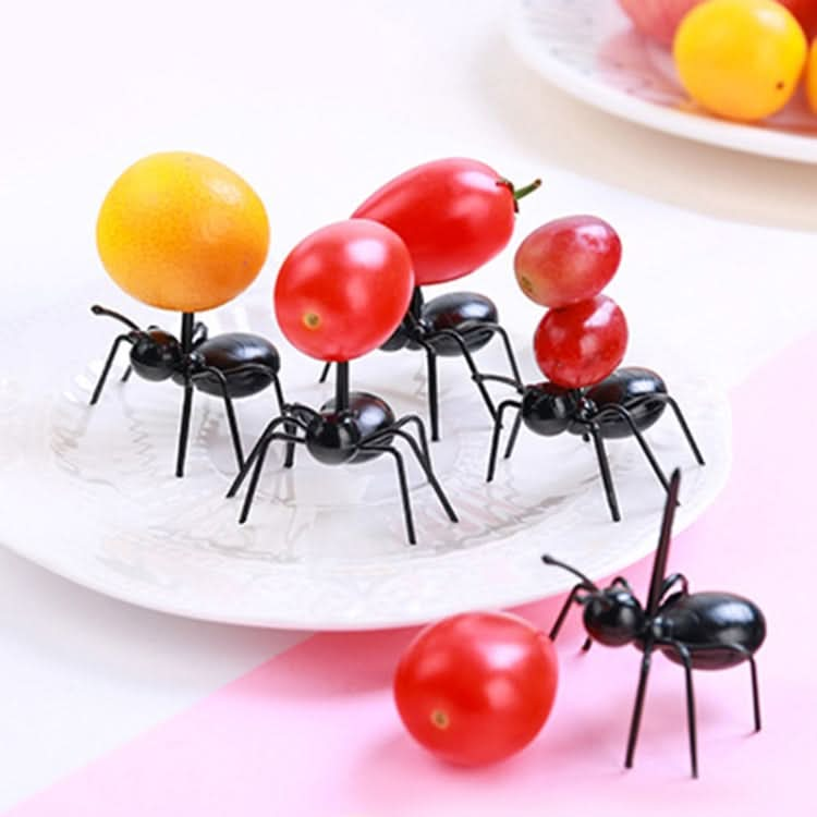 12pcs / Box Worker Ant Fruit Forks Snack Cake Dessert Tableware Home Kitchen Party Dinner Fruit Pick Kitchen Tool - Reluova