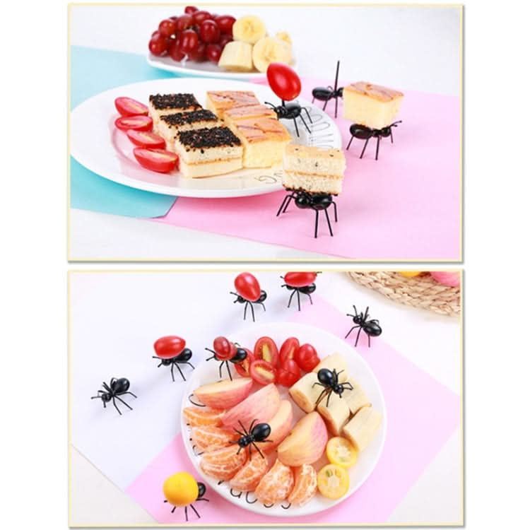 12pcs / Box Worker Ant Fruit Forks Snack Cake Dessert Tableware Home Kitchen Party Dinner Fruit Pick Kitchen Tool - Reluova