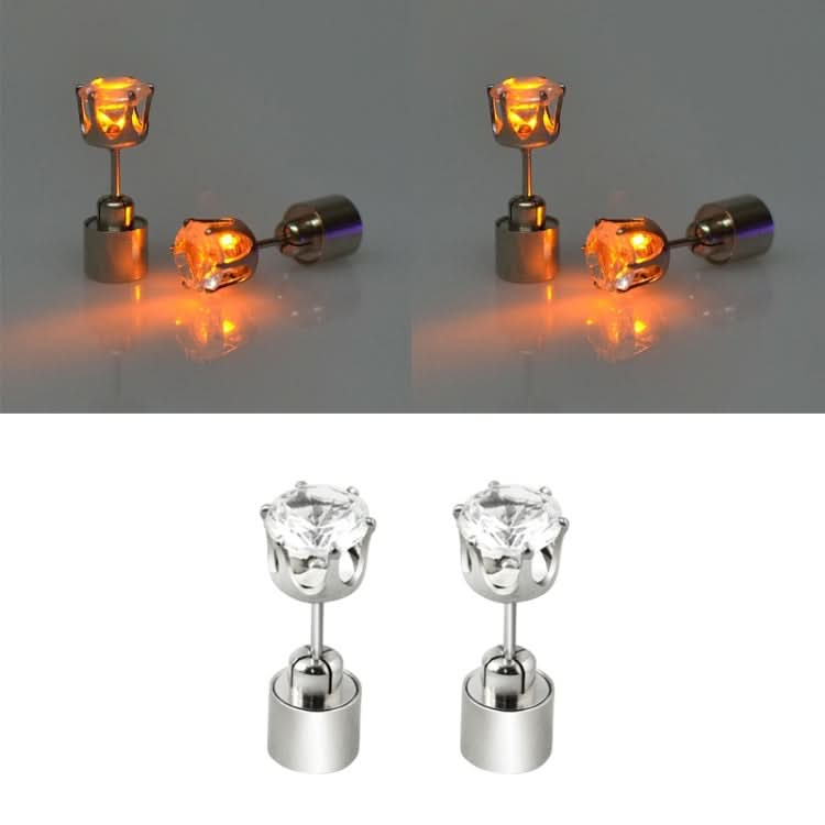 1 Paar modische LED-Ohrringe, leuchtende Diamant-Ohrstecker