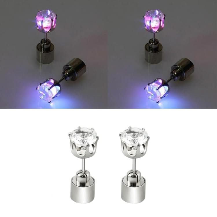 1 Paar modische LED-Ohrringe, leuchtende Diamant-Ohrstecker