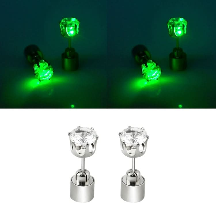 1 Paar modische LED-Ohrringe, leuchtende Diamant-Ohrstecker