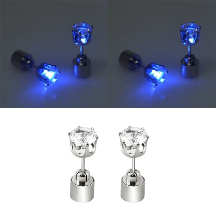 1 Paar modische LED-Ohrringe, leuchtende Diamant-Ohrstecker