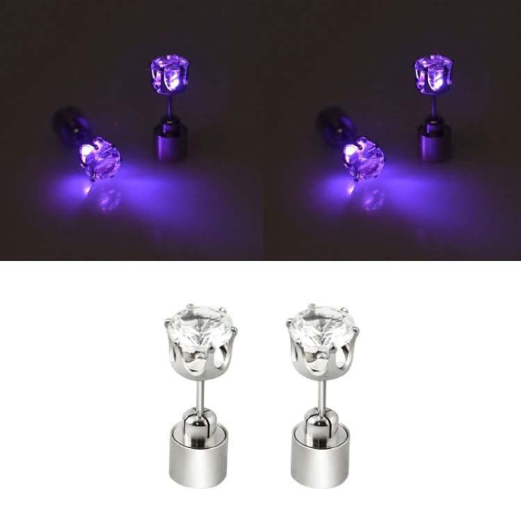 1 Paar modische LED-Ohrringe, leuchtende Diamant-Ohrstecker