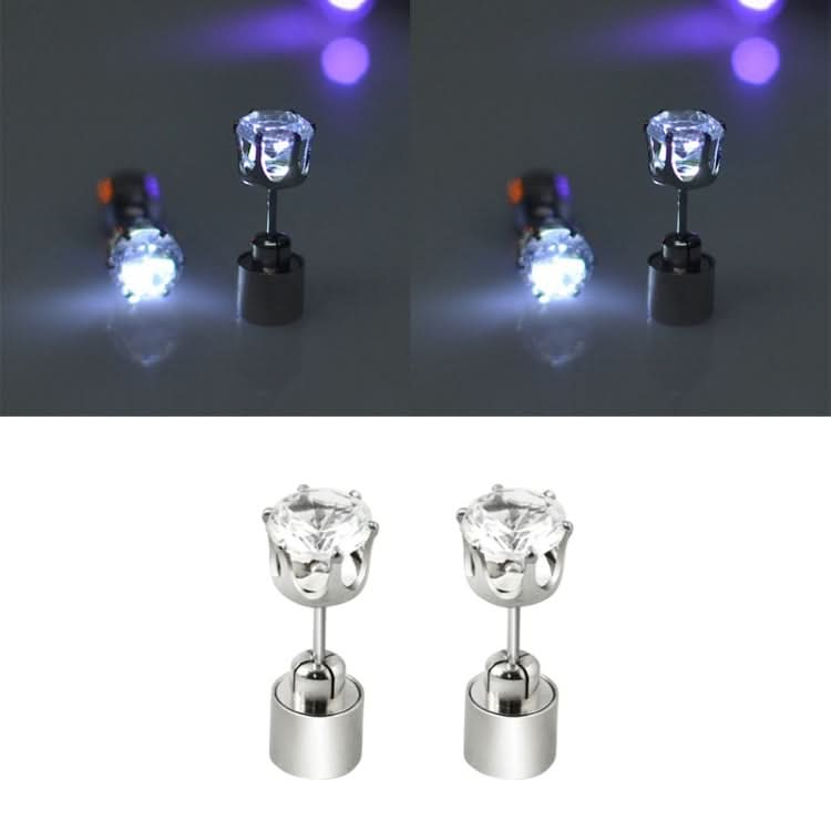 1 Paar modische LED-Ohrringe, leuchtende Diamant-Ohrstecker