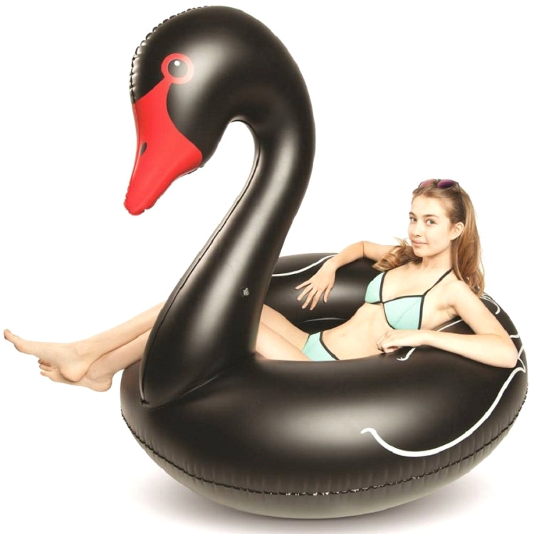 Swan Shaped Inflatable Floating Swimming Safety Pool Ring, Inflated Size: 110cm Reluova