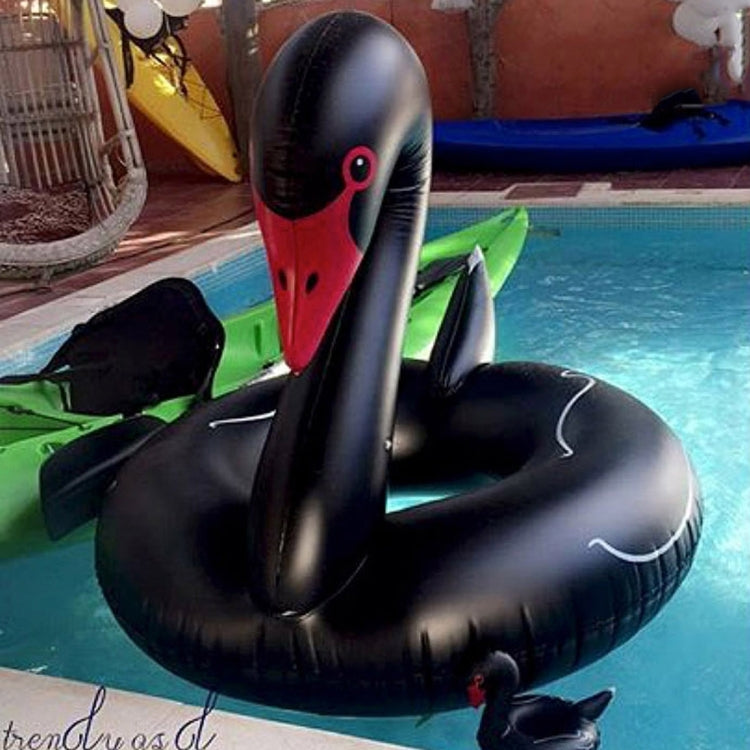 Swan Shaped Inflatable Floating Swimming Safety Pool Ring, Inflated Size: 110cm Reluova