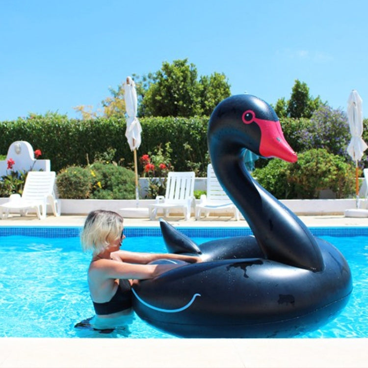 Swan Shaped Inflatable Floating Swimming Safety Pool Ring, Inflated Size: 110cm Reluova