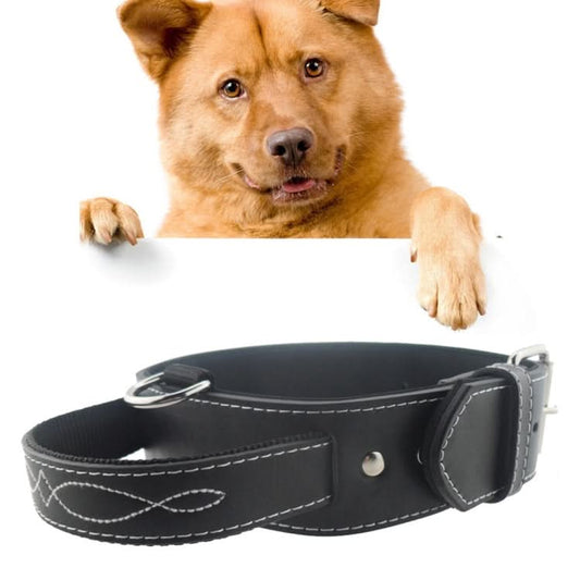 Leather Pet Dog Collar Pet Products for Big Pet, Size: 4.5*58.5cm - Reluova