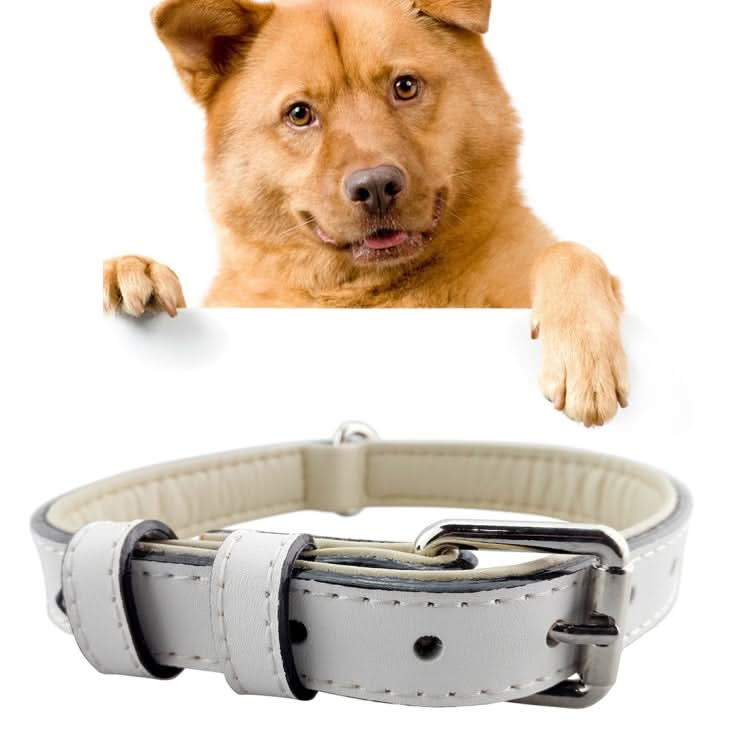 Leather Pet Dog Collar Pet Products Big Dog Collar, Size: XL, 3 * 60cm - Reluova