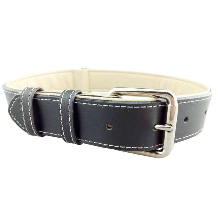 Leather Pet Dog Collar Pet Products Big Dog Collar, Size: L, 2.5 * 51cm - Reluova