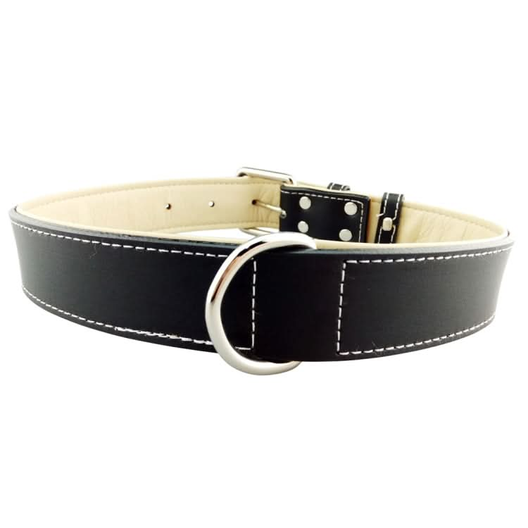 Leather Pet Dog Collar Pet Products Big Dog Collar, Size: L, 2.5 * 51cm - Reluova