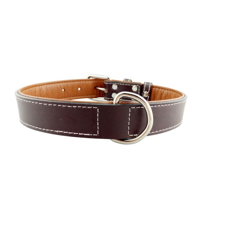 Leather Pet Dog Collar Pet Products Big Dog Collar, Size: M, 2 * 42cm - Reluova