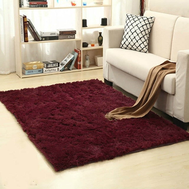 Bedroom Living Room Warm Faux Plush Carpet Floor Fluffy Soft Mat, Size：200x400cm