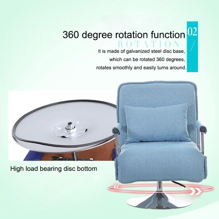 X1 Multifunctional Single Lunch Break Folding Rotating Lifting Cotton Recliner Sofa Bed