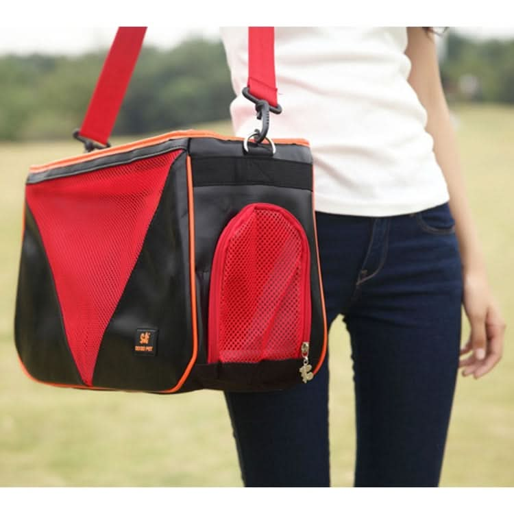 DODOPET MG-866 Portable Pet Handbag Shoulder Bag for Cat / Dog and Other Pets Large , Size : 50*30*19cm - Reluova