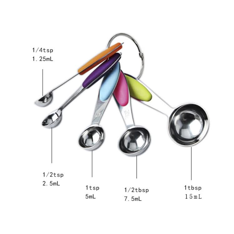 kn650 10 in 1 Colorful Stainless Steel Measuring Spoon Cake Mold Baking Tool Set - Reluova