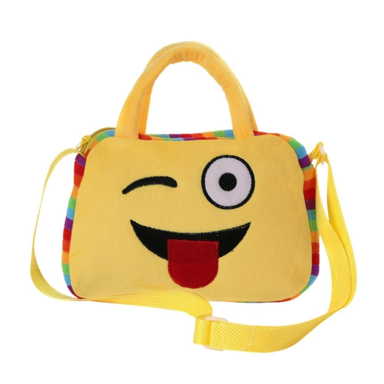 Portable Lovely Faces Square Shape Plush Doll Backpack, Kindergarten Children Shoulder Bag Reluova